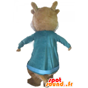 Mascotte d'écureuil marron, d'Alvin et les Chipmunks - MASFR23387 - Mascottes Ecureuil