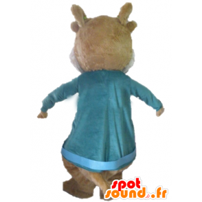 Marrone scoiattolo mascotte, Alvin Superstar - MASFR23387 - Scoiattolo mascotte