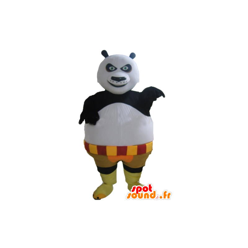 Mascot Po, o panda famoso desenho animado Kung Fu Panda - MASFR23389 - Celebridades Mascotes