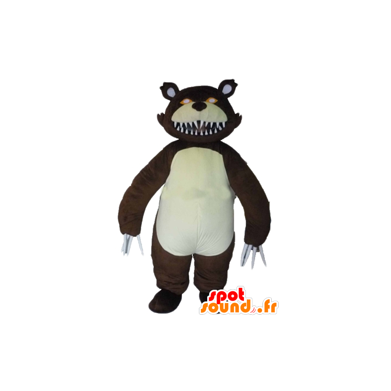 Mascot feroce orso, orso grizzly, con grandi artigli - MASFR23390 - Mascotte orso