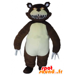 Mascot oso feroz, oso grizzly, con grandes garras - MASFR23390 - Oso mascota