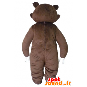 Mascot oso feroz, oso grizzly, con grandes garras - MASFR23390 - Oso mascota