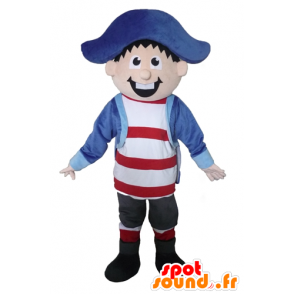 Marine mascot, captain, pirate, cheerful - MASFR23392 - Mascottes de Pirate