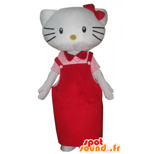 Mascot Hello Kitty, the famous Japanese cartoon cat - MASFR23399 - Mascots Hello Kitty