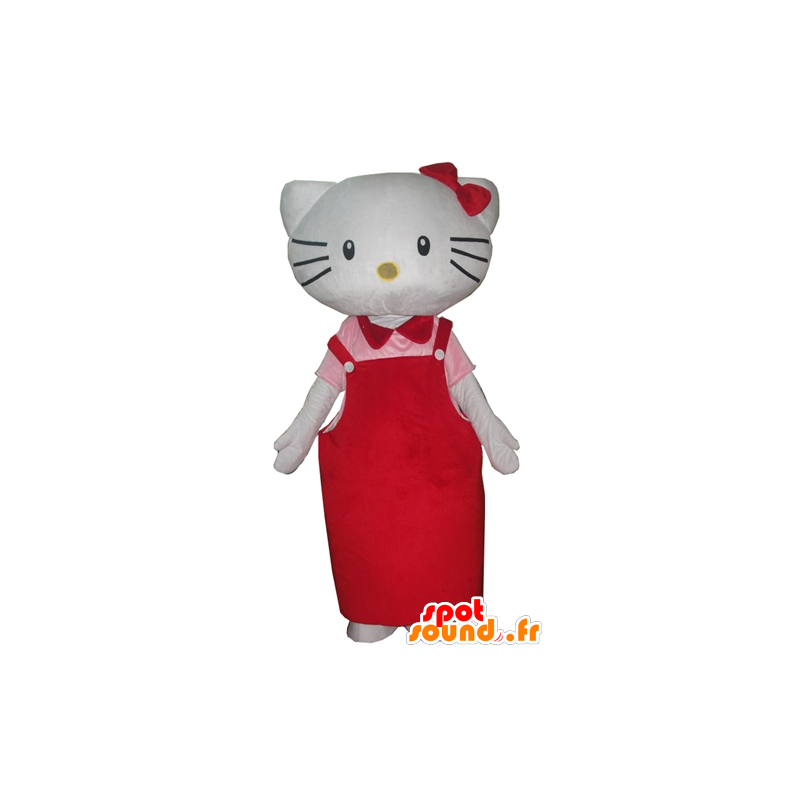 Mascot Hello Kitty, the famous Japanese cartoon cat - MASFR23399 - Mascots Hello Kitty