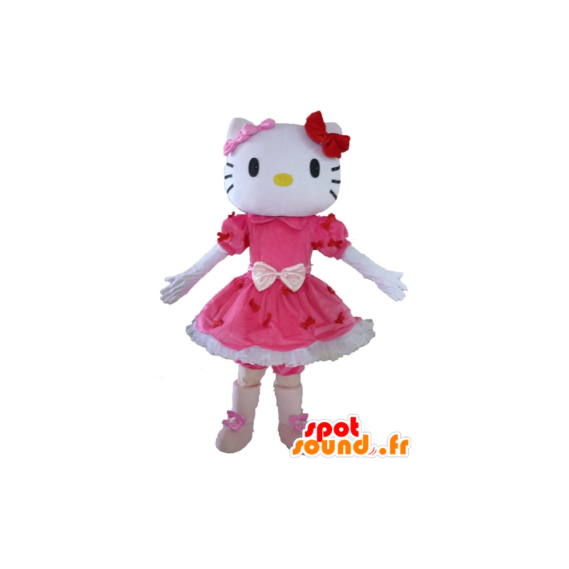 Mascot Hello Kitty, de beroemde Japanse cartoon kat - MASFR23400 - Hello Kitty Mascottes