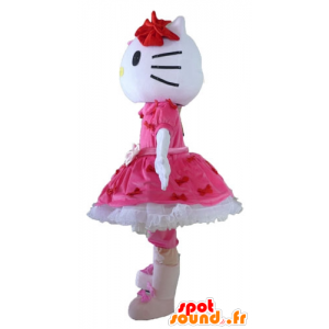 Mascotte d'Hello Kitty, célèbre chat de dessin animé japonais - MASFR23400 - Mascottes Hello Kitty