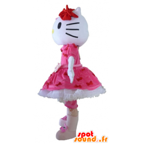 Mascot Hello Kitty, the famous Japanese cartoon cat - MASFR23400 - Mascots Hello Kitty