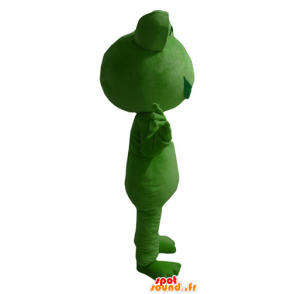 Maskotti vihreä sammakko, jättiläinen, hymyilevä - MASFR23405 - Animaux de la forêt