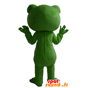 Mascotte de grenouille verte, géante et souriante - MASFR23405 - Animaux de la forêt