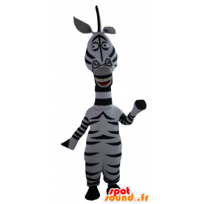 Mascot Marty de zebra beroemde tekenfilm Madagascar - MASFR23406 - Celebrities Mascottes