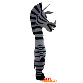 Mascotte Marty la zebra famoso cartone animato Madagascar - MASFR23406 - Famosi personaggi mascotte