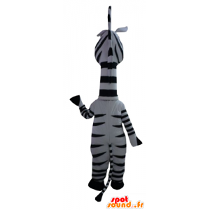 Mascot Marty das Zebra berühmten Cartoon Madagaskar - MASFR23406 - Maskottchen berühmte Persönlichkeiten