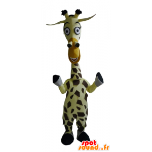 Mascot Melman die Giraffe berühmten Cartoon Madagaskar - MASFR23407 - Maskottchen berühmte Persönlichkeiten