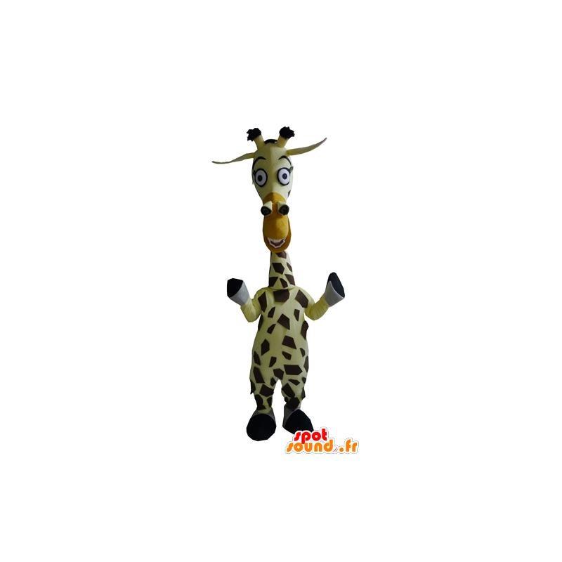 Mascot Melman a girafa famoso desenho animado Madagascar - MASFR23407 - Celebridades Mascotes