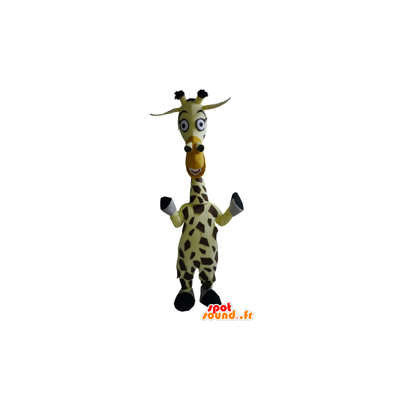 Mascot Melman die Giraffe berühmten Cartoon Madagaskar - MASFR23407 - Maskottchen berühmte Persönlichkeiten