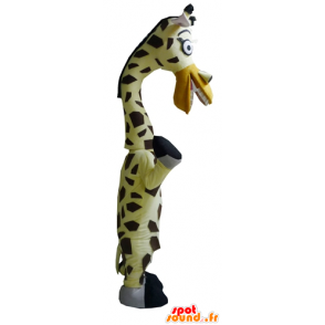 Mascotte de Melman, la célèbre girafe du dessin animé Madagascar - MASFR23407 - Mascottes Personnages célèbres