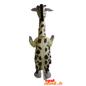 Mascot Melman de giraffe beroemde tekenfilm Madagascar - MASFR23407 - Celebrities Mascottes