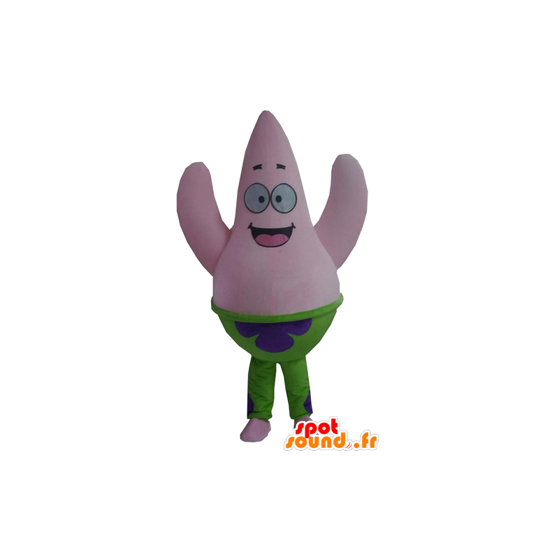 Maskot Patrick, berømt lyserød havstjerne fra Bob l'éponge - SvampeBob maskotter - MASFR23408 - SpotSound.fr