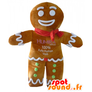 Ti mascote biscoito, famoso pão de gengibre em Shrek - MASFR23410 - Shrek Mascotes