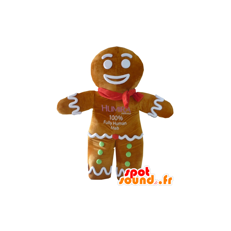 Mascotte de Ti biscuit, célèbre pain d'épices dans Shrek - MASFR23410 - Mascottes Shrek