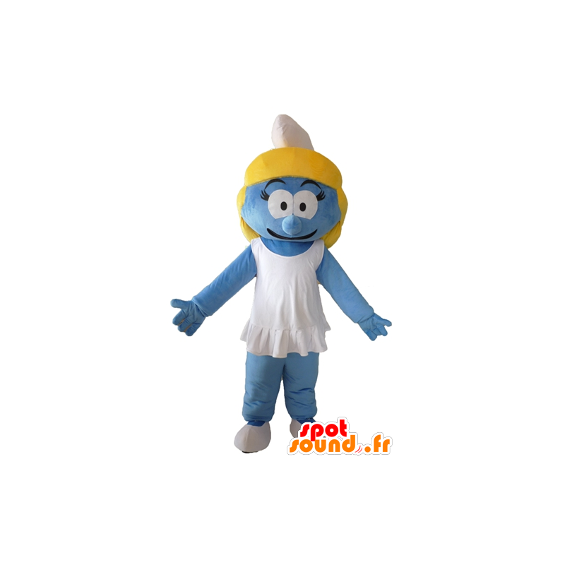 Smurfette mascote, os famosos quadrinhos Smurfs - MASFR23412 - Mascottes Les Schtroumpf