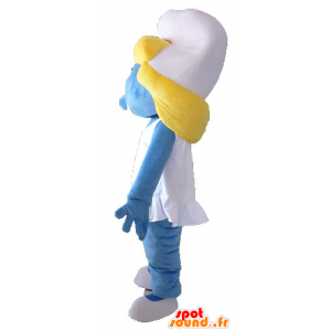 Smurfette maskotti, kuuluisa sarjakuva Smurffit - MASFR23412 - Mascottes Les Schtroumpf