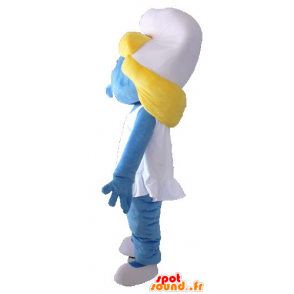 Smurfette mascot, the famous BD Smurfs - MASFR23412 - Mascots the Smurf