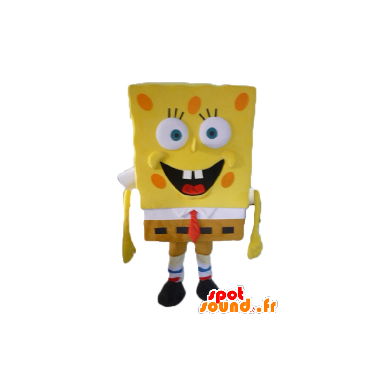 Maskot SpongeBob, žlutá kreslená postavička - MASFR23413 - Bob houba Maskoti