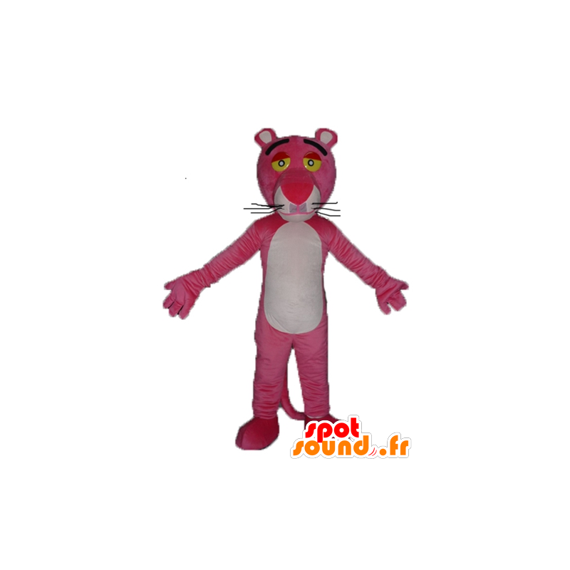 ピンクの豹のマスコット、漫画のキャラクター-MASFR23420-有名なキャラクターのマスコット