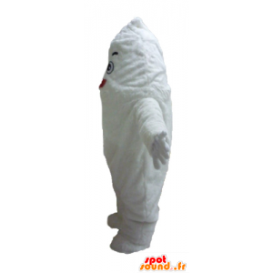 Blanca mascota monstruo, yeti gigante y sonriente - MASFR23428 - Mascotas de los monstruos