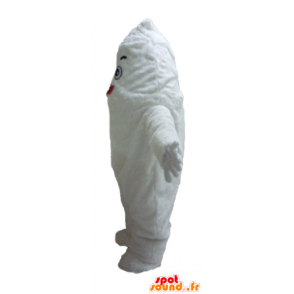 Hvit monster maskot, gigantiske yeti og smilende - MASFR23428 - Maskoter monstre