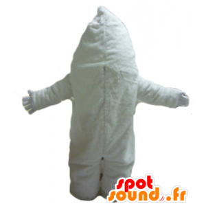 Bianco monster mascotte, yeti gigante e sorridente - MASFR23428 - Mascotte di mostri