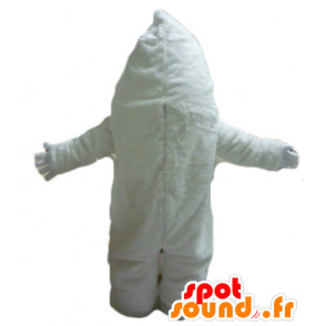 Hvit monster maskot, gigantiske yeti og smilende - MASFR23428 - Maskoter monstre