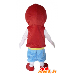 Pojkemaskot, mangakaraktär, i färgglad outfit - Spotsound maskot