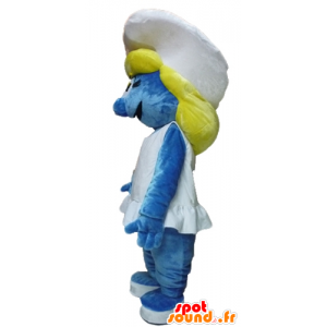 Smurfette maskotti, kuuluisa sarjakuva Smurffit - MASFR23432 - Mascottes Les Schtroumpf