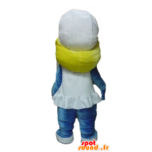 Smurfette mascot, the famous BD Smurfs - MASFR23432 - Mascots the Smurf