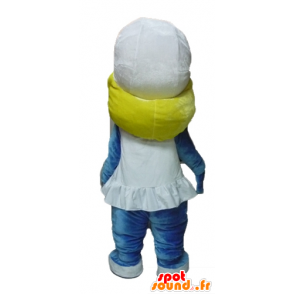 Smurfette mascot, the famous BD Smurfs - MASFR23432 - Mascots the Smurf