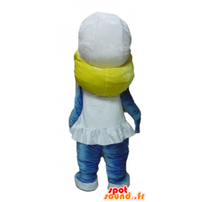 Smurfette maskotti, kuuluisa sarjakuva Smurffit - MASFR23432 - Mascottes Les Schtroumpf