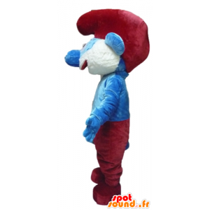 Mascot av Papa Smurf, berømt tegneseriefigur - MASFR23433 - Mascottes Les Schtroumpf