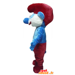 Mascote de Papai Smurf, personagem de desenho animado famosa - MASFR23433 - Mascottes Les Schtroumpf