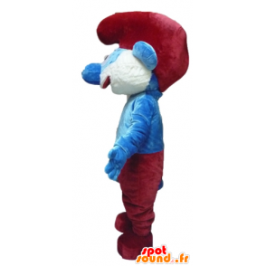 Mascot van Papa Smurf, beroemde stripfiguur - MASFR23433 - Mascottes Les Schtroumpf