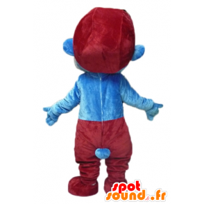 Mascote de Papai Smurf, personagem de desenho animado famosa - MASFR23433 - Mascottes Les Schtroumpf