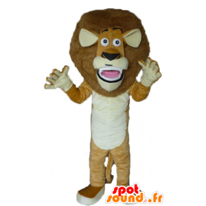 Alex mascotte, leone famoso cartone animato Madagascar - MASFR23434 - Famosi personaggi mascotte
