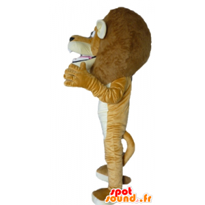 Alex mascot, lion famous cartoon Madagascar - MASFR23434 - Mascots famous characters