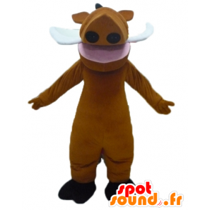Pumba mascotte celebra la vivace facocero Re Leone Disegno - MASFR23436 - Famosi personaggi mascotte