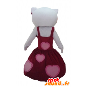 Hello Kitty mascot, dressed in a beautiful red dress - MASFR23437 - Mascots Hello Kitty