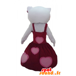 Maskot Hello Kitty oblečený v krásné červené šaty - MASFR23437 - Hello Kitty Maskoti