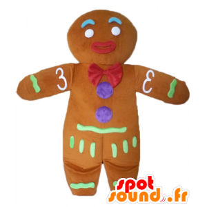 Mascotte de Ti biscuit, célèbre pain d'épices dans Shrek - MASFR23438 - Mascottes Shrek