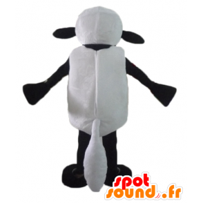 Mascot Shaun famoso desenho animado ovelhas preto e branco - MASFR23440 - Celebridades Mascotes